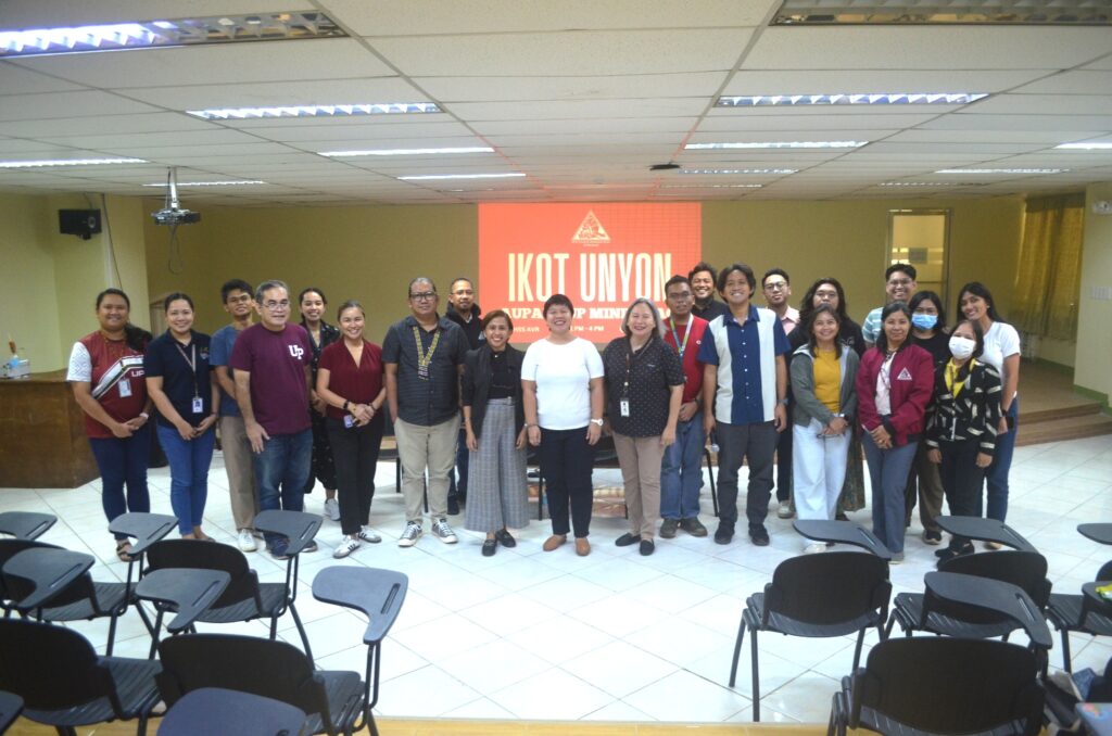 Faculty Regent Early Sol Gadong holds Ikot Unyon in UP Mindanao