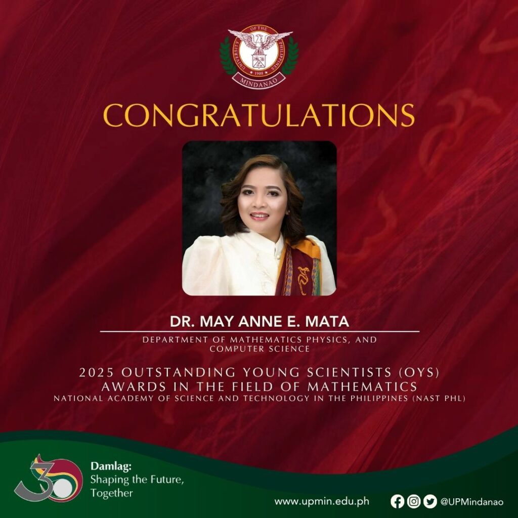 Prof. Mata Named Outstanding Young Scientist by the National Academy of Science and Technology