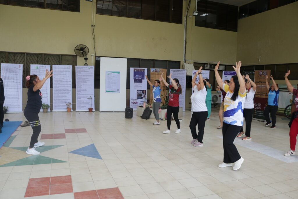 Personnel take summer aerobics and martial arts offering